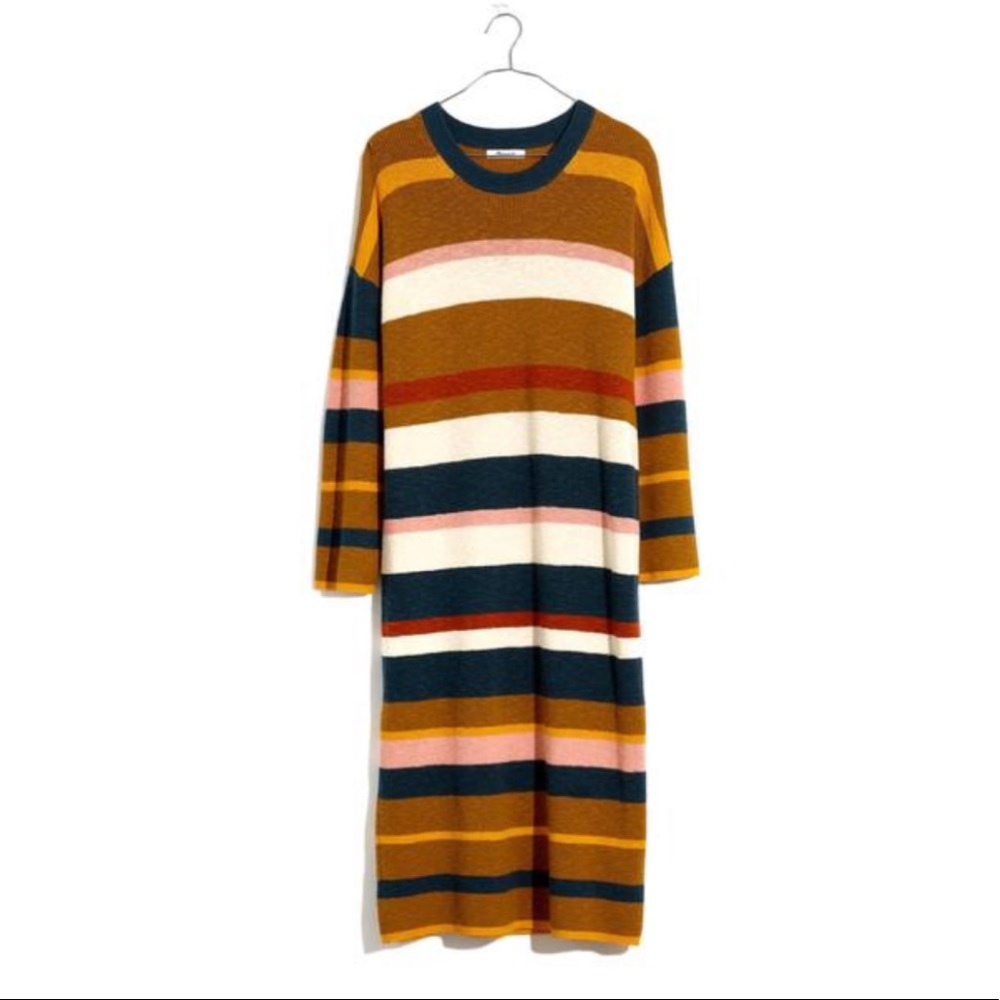Madewell Drop Shoulder Sweater Casual Maxi Dress - Picture 3 of 13